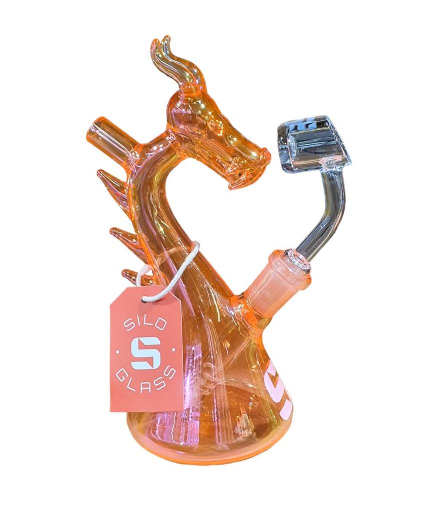 [Temp-SHP-000004789] SIlo Dragon 6' inch Glass Bong