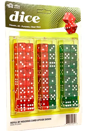 [Temp-SHP-000001475] Dice Clear 24'S Display