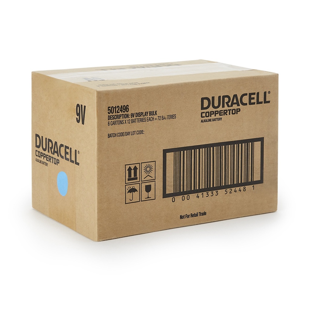 [Temp-SHP-000001561] Duracell -9V 12Card