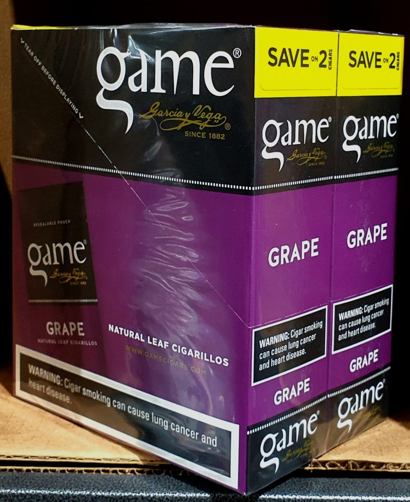 [Temp-SHP-000001888] Game Cigarillos Save on2 (Grape)