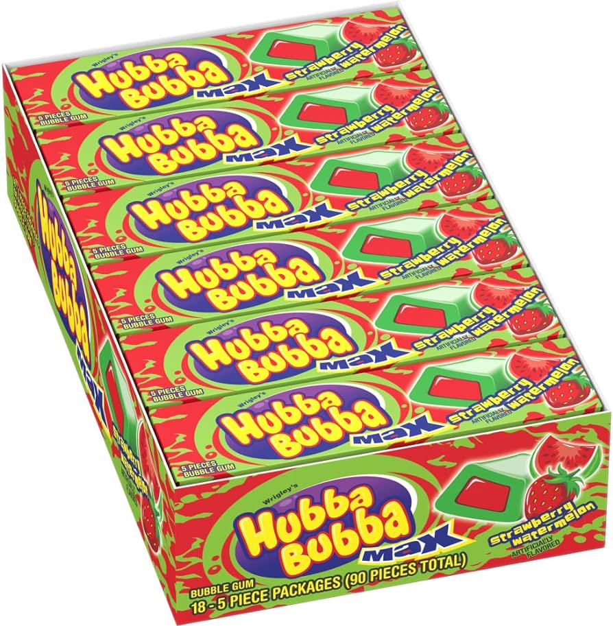 [Temp-SHP-000002407] Hubba Bubba Max Gum 18PK (Strawberry Watermelon)