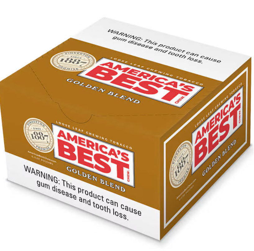[Temp-SHP-000000398] Americas Best Chew Tobacco (Gold, 12ct 3oz)