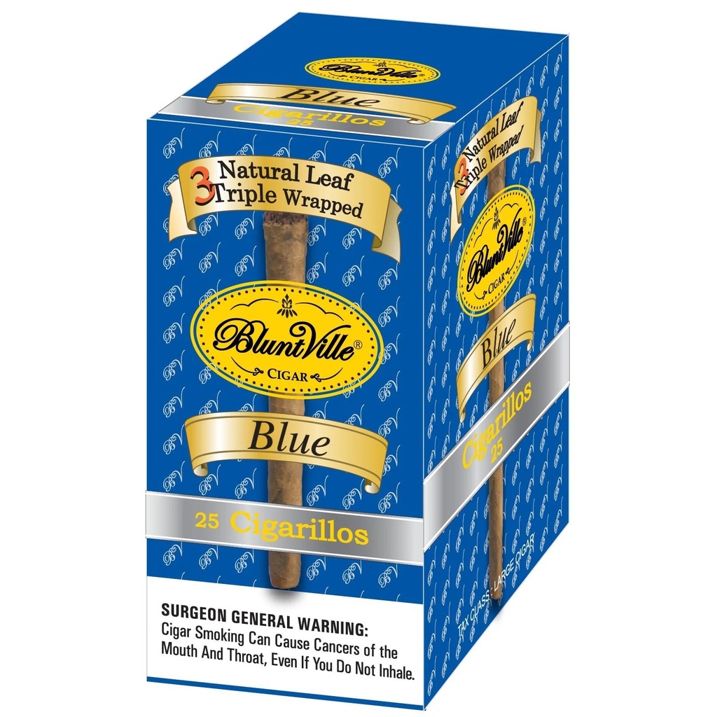 [Temp-SHP-000000799] BluntVille Cigarillos -25CT (Blue)