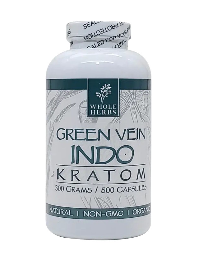 [Temp-SHP-000005966] Whole Herbs Kratom (Maeng Da Green Vein, 500ct)
