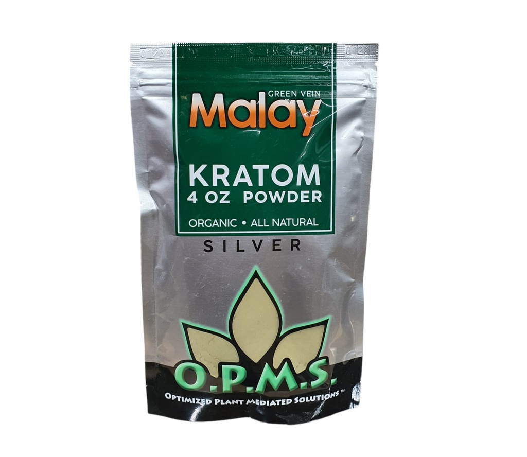 [Temp-SHP-000003966] OPMS kratom powder 4oz (Malay Green Vein)