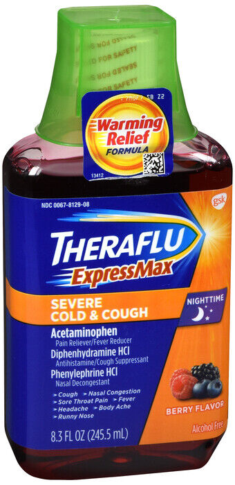 [Temp-SHP-000005458] Theraflu liquid -8.3oz -3ct