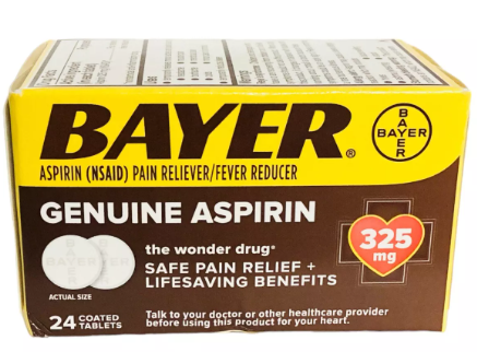 [Temp-SHP-000000637] Bayer Aspirin -24tab /3pk