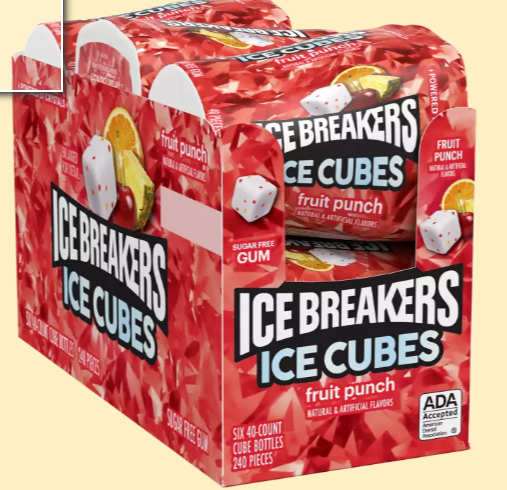 [Temp-SHP-000002565] Ice Breakers Cubes -6ct (Fruit Punch)