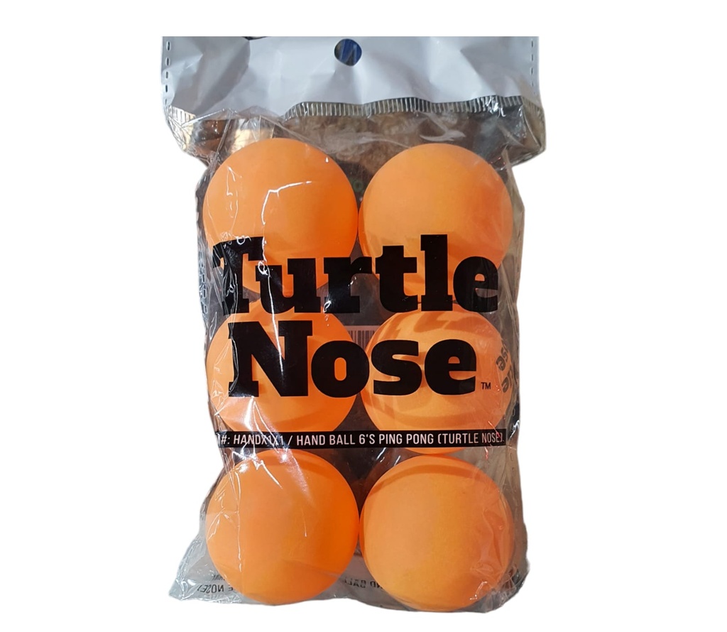 [Temp-SHP-000005672] Turtle Nose Ping Pong Balls  -6pk