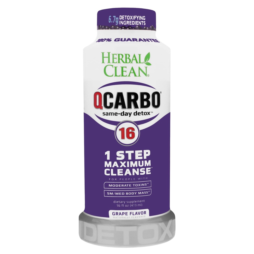 [Temp-SHP-000004300] Qcarbo detox (Grape, 16oz)