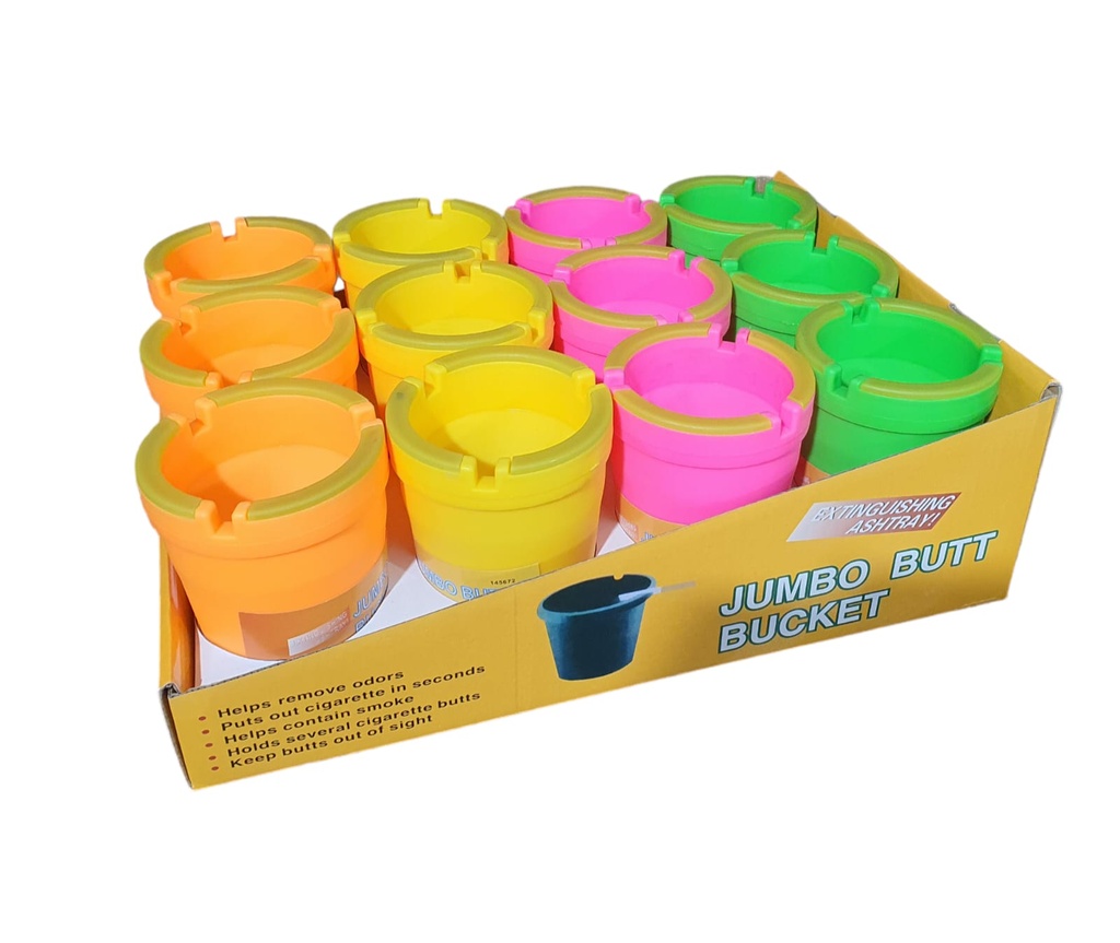 [Temp-SHP-000000467] Ashtray Jumbo Butt Bucket -12pk