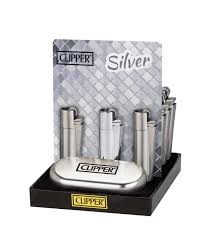 [Temp-SHP-000001238] Clipper metal with box  12ct (Silver)