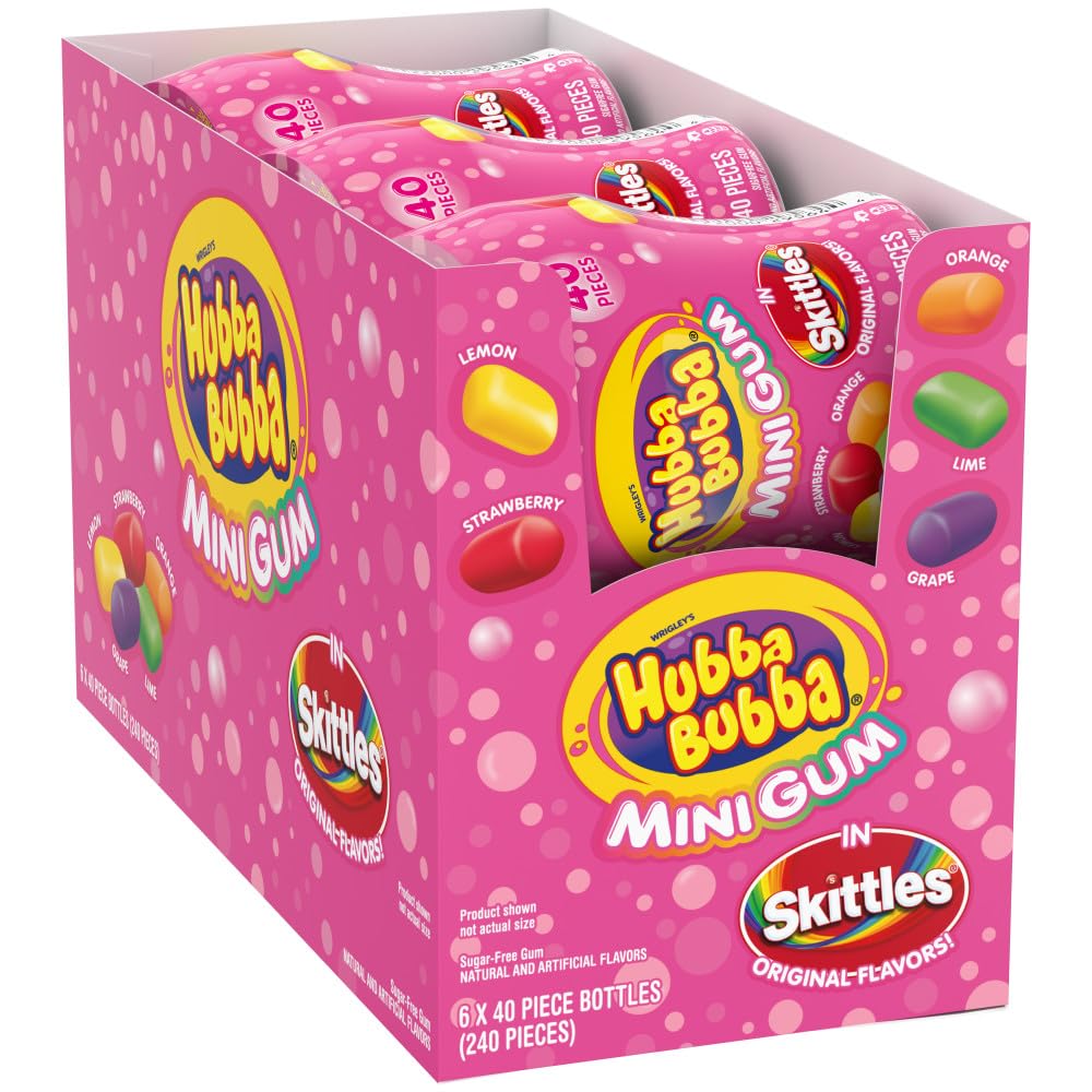 [Temp-SHP-000002409] Hubba Bubba MiniGum Skittles -6ct