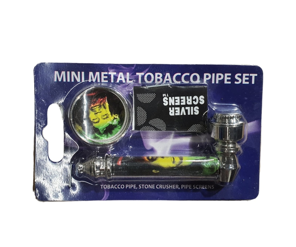 [Temp-SHP-000003522] Mini Metal Tobacoo Pipe Set