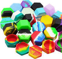 [Temp-SHP-000004785] Silicon Wax Container (Hexagon 18ml 20 20pcs)