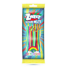 [Temp-SHP-000006217] Zweet Candy 12 x 4.5oz (Sour Belts Rainbow)